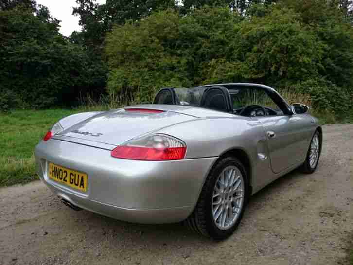 Porsche Boxster 3.2 S 2002 Only 51,000 mls Silver Leather 6 Month Warranty