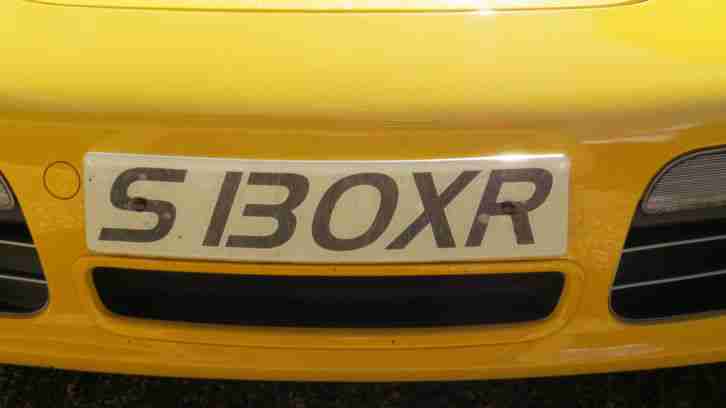Porsche Boxster number plate