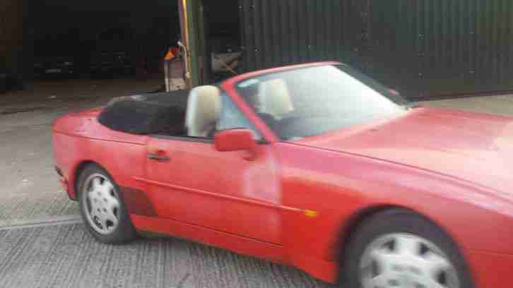 RARE 1990 PORSCHE 944 S2 Convertible/Cabriolet BARN FIND! Spares/repair - RUNS!