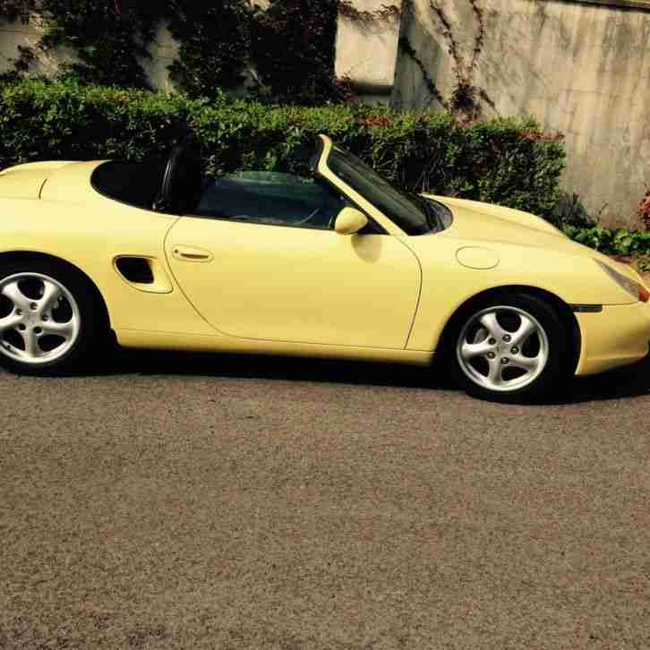 RARE YELLOW PORSCHE BOXSTER 1999
