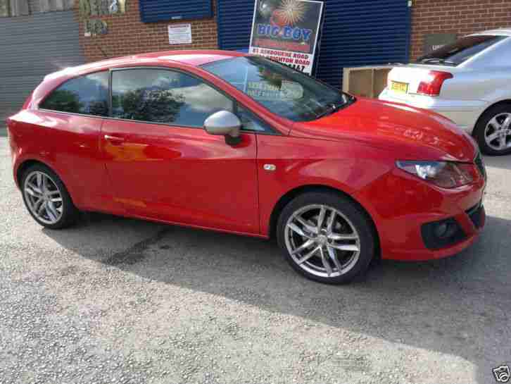RED 2010 SEAT IBIZA 1390 CC - FR TSI S-A PETROL WITH MOT AND TAX