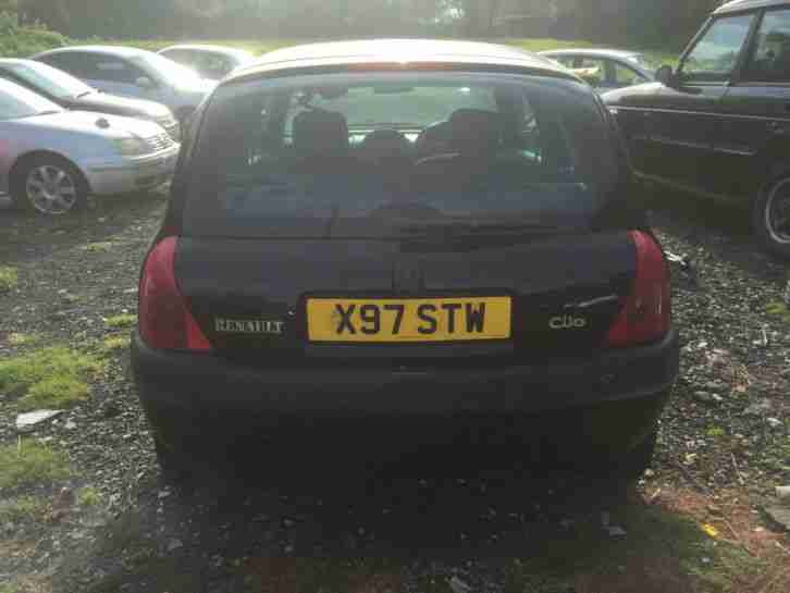 RENAULT CLIO ALIZE 1.4 3 DOOR BLACK 2001 X-REG SPARE OR REPAIR STARTS & RUNS