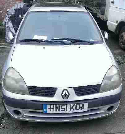 RENAULT CLIO DCI DIESEL £35.00 A YEAR TO TAX SPARES OR REPAIR