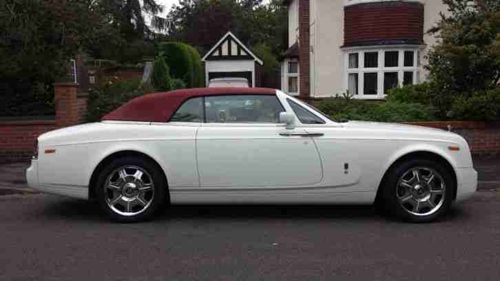 ROLLS ROYCE PHANTOM 2008 DROPHEAD 6.7 CONVERTIBLE LHD 2dr white - FULLY LOADED!