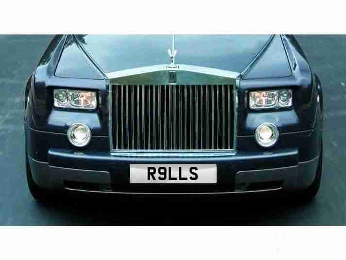ROLLS ROYCE R9 LLS NUMBER PLATE