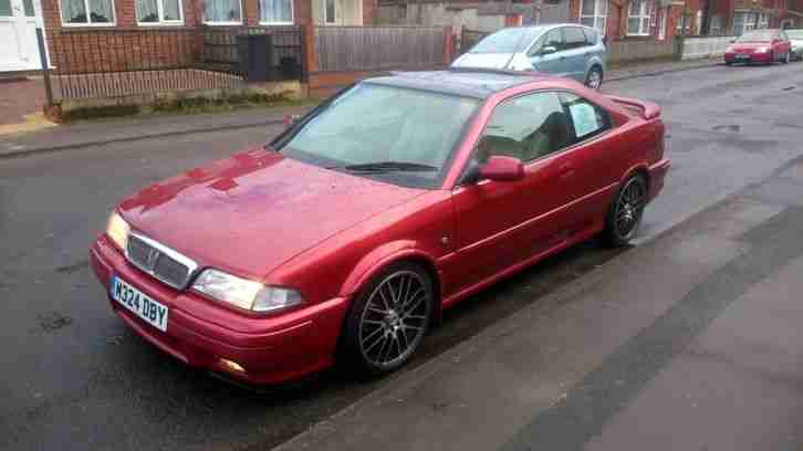 ROVER 220 TURBO COUPE TOMCAT 2.0 16V TURBO PEARLESCENT NIGHTFIRE RED M REG 102K