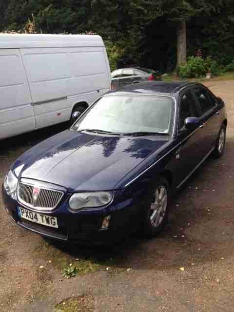  ROVER 75 CONNOISSEUR T BLUE 2004 full mot 74000 miles