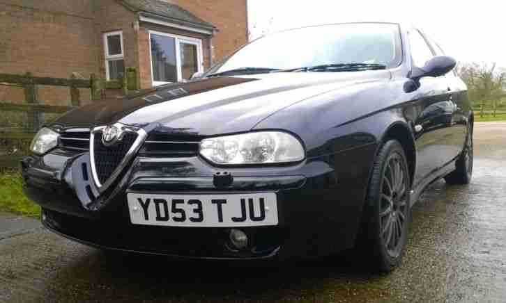 Rare Black Alfa Romeo 156 2.5 V6 Veloce Sportwagon 2003, 80150 miles