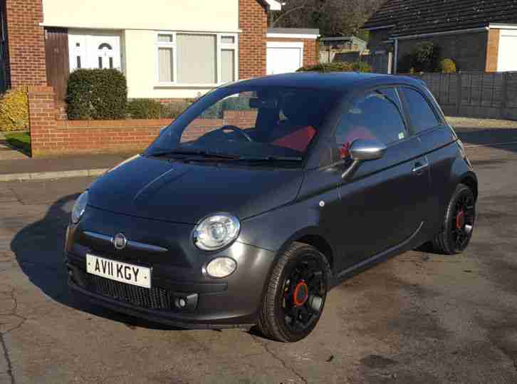 Rare Top Spec 2011 Fiat 500 Matt Black.FREE TAX. P/X, Finance, C/Cards Welcome