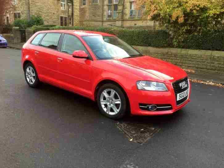 Red 2012 AUDI A3 1.6 TDI SE 5Dr Start Stop Model Only 21K On Clock Excellent Con