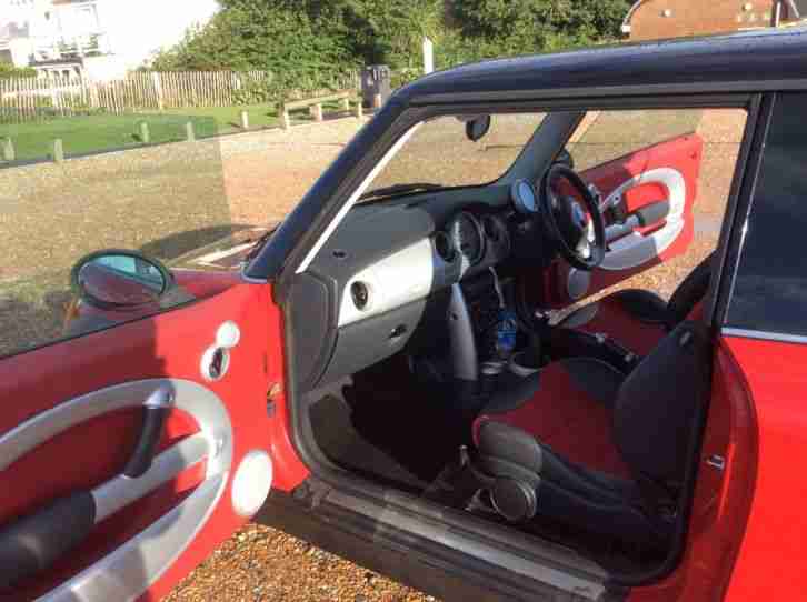 Red Mini Cooper 2002 "52" plate