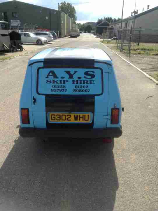 Reliant Rialto Estate 1990 G reg Robin Van Three Wheeler