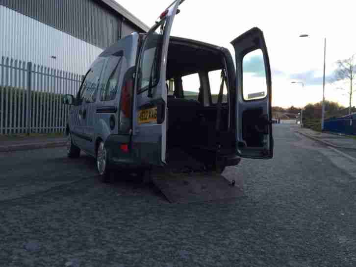 Renault Kangoo 1.4 manual wheelchair access van 76k low miles full mot 5 seats