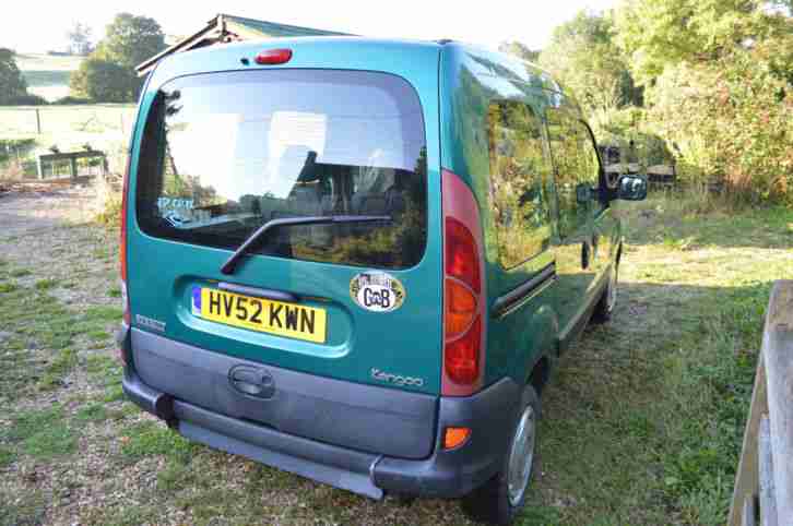 Renault Kangoo 2002 1.5 Diesel, Low Mileage 60,000, Car that doubles up as a van