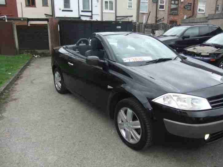 Renault Megane 1.6 convertible hard top black MOTED low miles bargain