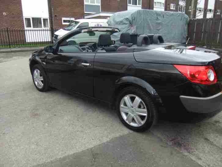 Renault Megane 1.6 convertible hard top black MOTED low miles bargain