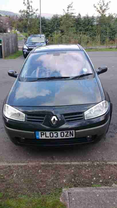 Renault Megane 2003. Renault car from United Kingdom