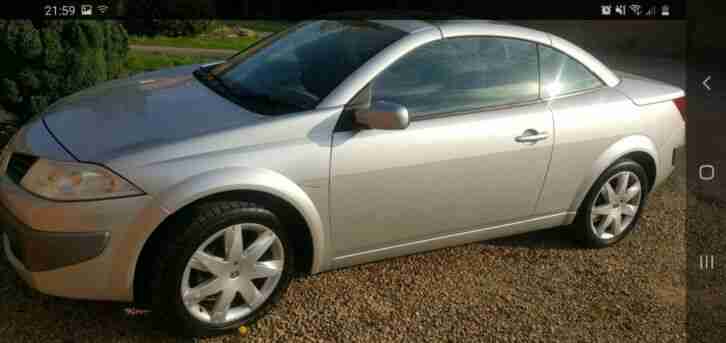 Renault megane convertible 1.6 petrol 07 plate manual