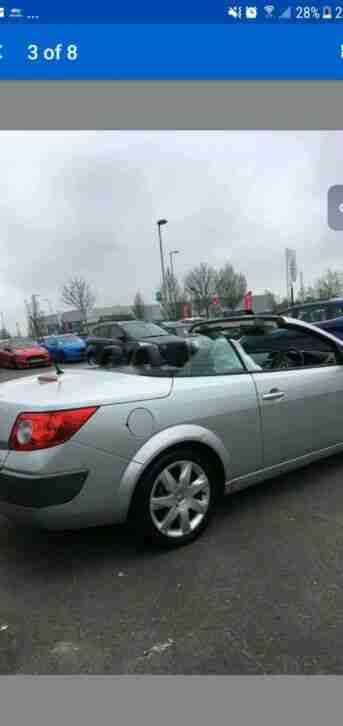 Renault megane convertible 1.6 petrol 07 plate manual