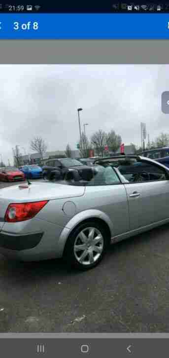 Renault megane convertible 1.6 petrol 07 plate manual