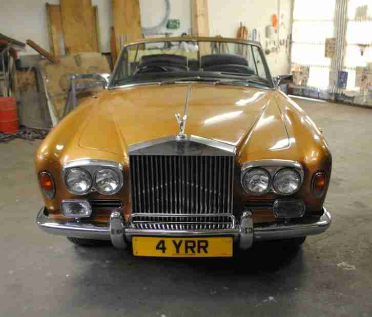 Rolls Royce Corniche 6.8 Convertible Project Gold Registration 4YRR