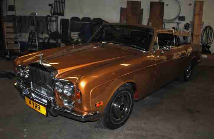 Rolls Royce Corniche 6.8 Convertible Project Gold Registration 4YRR