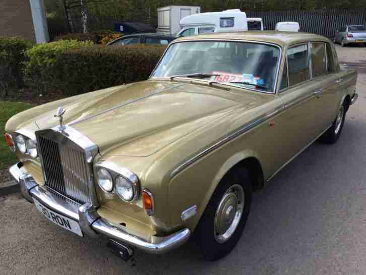 Rolls Royce Silver Shadow 1 March 1975 Gold with Black Leather P EX or SWAP