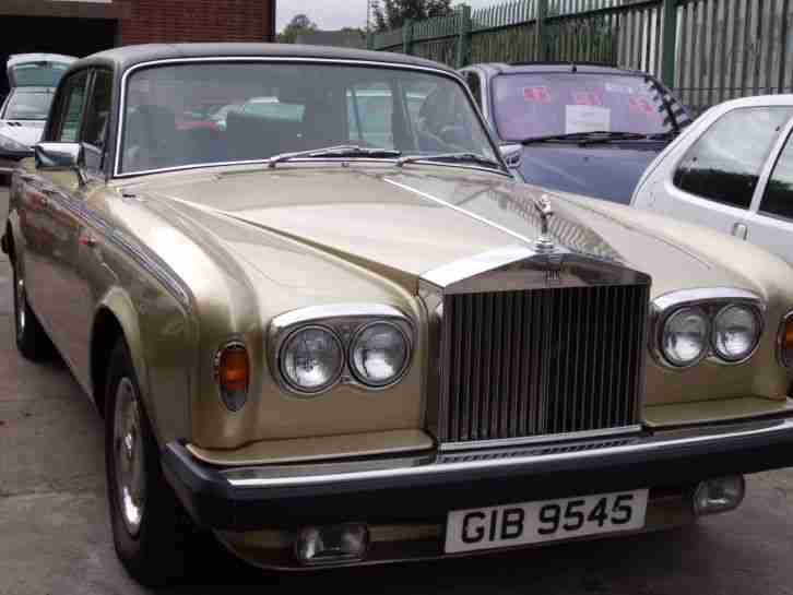 Rolls Royce Silver Shadow 2 1978 Private Plate in Willow Gold
