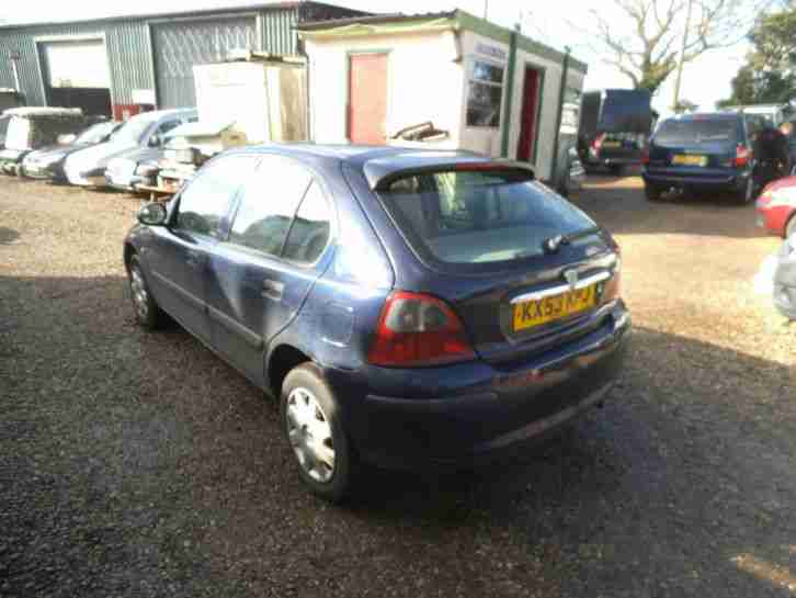 Rover 25 1.4 16v, 5 Dr Hatch, Long MOT, 93K, Cheap Midsized Car, Blue, 53 Reg,