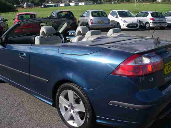 SAAB 9 3 CONVERTIBLE 2.8 turbo V6 6 SPEED 61000 MILES 2005 TWO TONE LEATHER