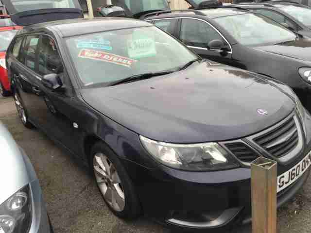 SAAB 9-3 TURBO EDITION TTID BLUE 2010 60 REG 5 DOOR ESTATE