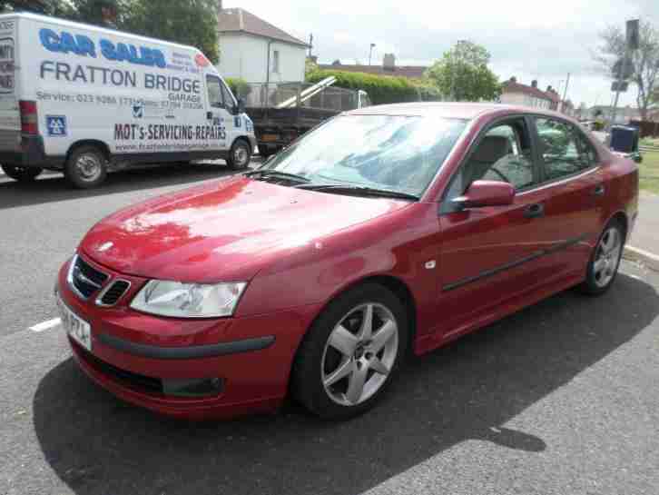 SAAB 9-3 TiD VECTOR SPORT SatNav Cruise F.S.H, Red, Manual, Diesel, 2004