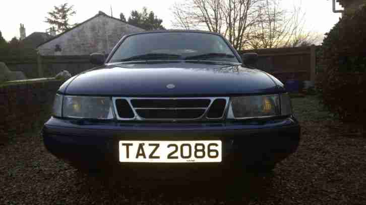 SAAB 900 S CONVERTIBLE LEATHER 69000 Miles MOT Private Plate TAZ 2086