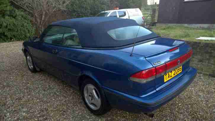 SAAB 900 S CONVERTIBLE - LEATHER - 69000 Miles / MOT - Private Plate - TAZ 2086