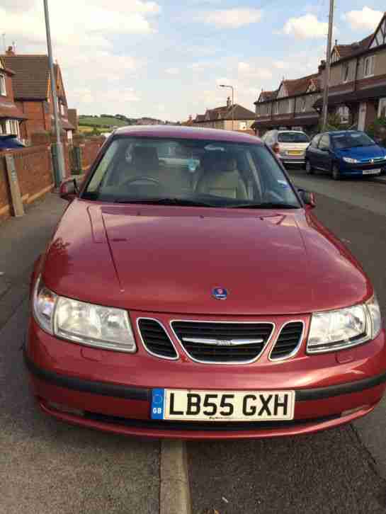 SAAB 95 2.0t IN RED TESTED OCT 26th All leather interior