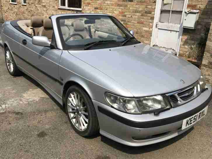 SAAB CONVERTIBLE 9 3 AUTO 2.0 TURBO CONVERTABLE L@@K