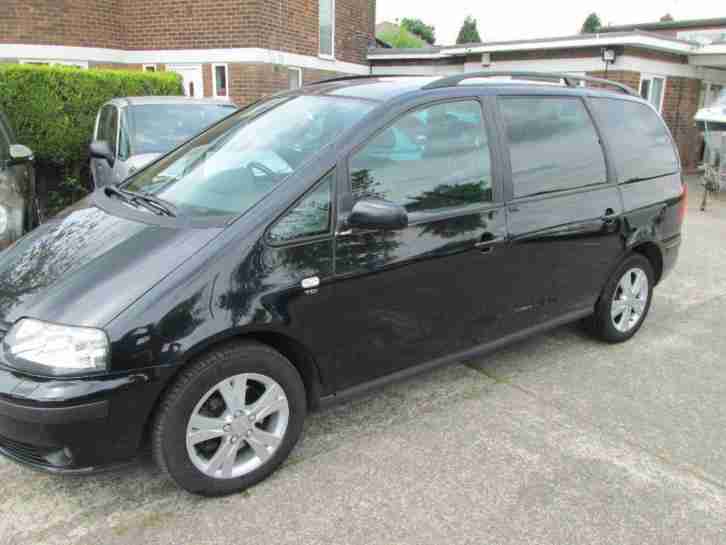SEAT ALHAMBRA STYLANCE TDI Superb 1 Owner F.S.H 2007 Diesel Automatic in Black