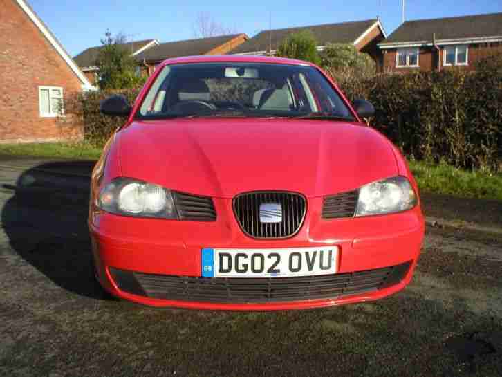 SEAT IBIZA 1.2 S 2002 BRIGHT RED 5 DOOR 87K MOT