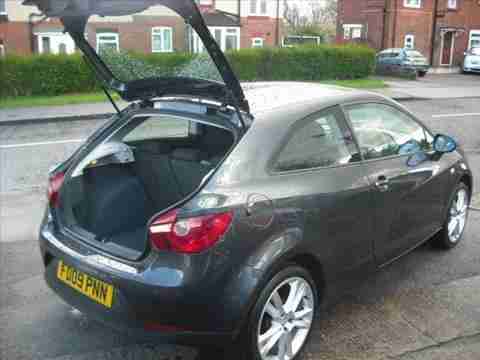 SEAT IBIZA SPORT GREY 2009 09 REG 3 DOOR HATCHBACK