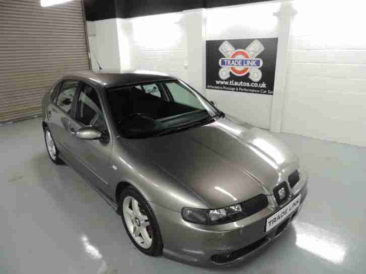 SEAT LEON 1.8T 20V CUPRA TURBO PETROL GREY 90K MILES FSH ENTHUSIAST OWNED