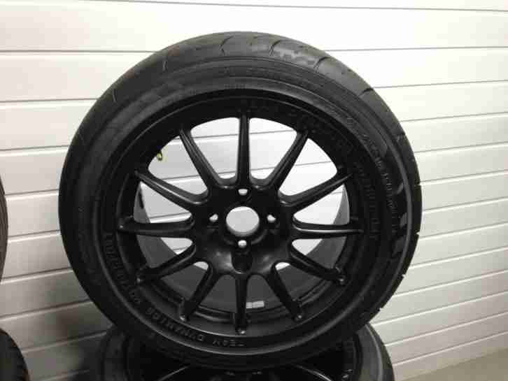 SET OF 4 LOTUS ELISE TEAM DYNAMICS PRO RACE 1.2 ALLOY WHEELS + BRAND NEW TYRES