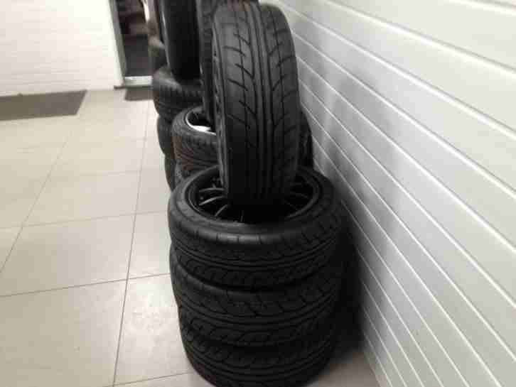 SET OF 4 LOTUS ELISE TEAM DYNAMICS PRO RACE 1.2 ALLOY WHEELS + BRAND NEW TYRES