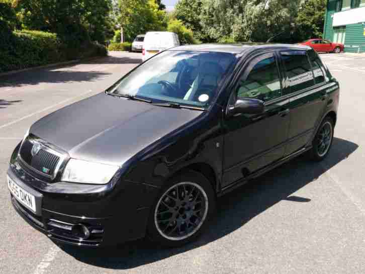 FABIA 1.9TDI VRS 130BHP, BLACK WITH 55