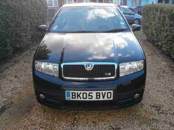 SKODA FABIA VRS MAGIC BLACK 1.9TDI 130BHP 6SPEED FSH Low mileage