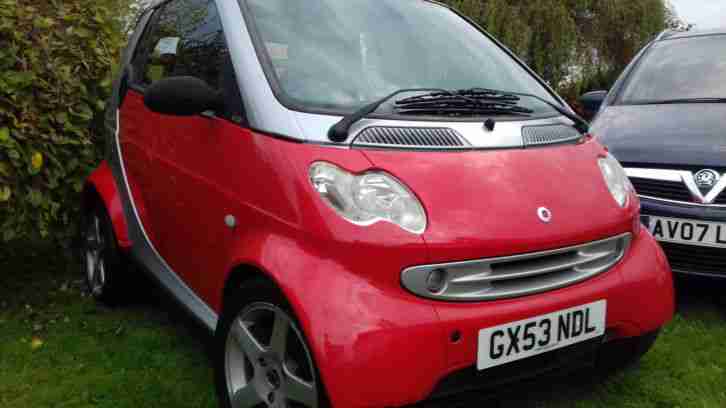 SMART CITY PULSE 61 SEMI AUTO 2003 53 REG CABRIOLET 77k AUG 17 MOT ONLY £30 TAX!