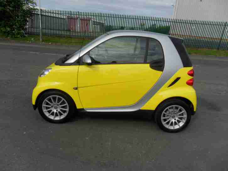 SMART FORTWO PASSION AUTO PETROL 2 DOOR 2008 PLATE YELLOW [£29 PER WEEK]