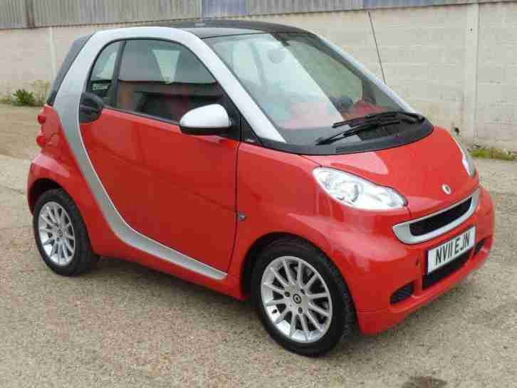 SMART FORTWO PASSION,TURBO 84 Bhp Red, Auto, Petrol, 2011