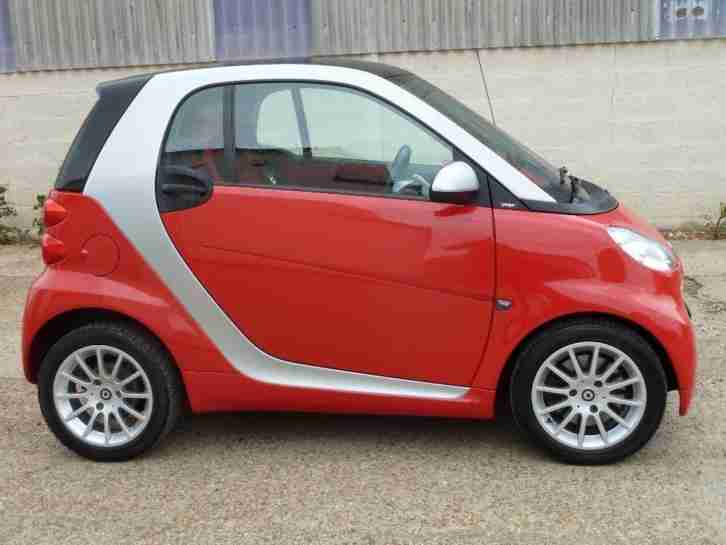 SMART FORTWO PASSION,TURBO 84 Bhp Red, Auto, Petrol, 2011
