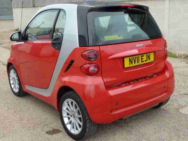 SMART FORTWO PASSION,TURBO 84 Bhp Red, Auto, Petrol, 2011