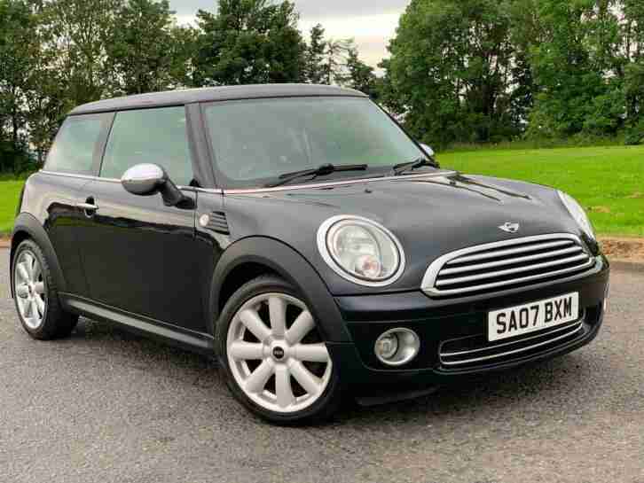 SOLD MINI COOPER 1.6 (120ps) FSH BLACK 3 DOOR HATCHBACK MANUAL PETROL